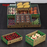 水果展示盒超市水果店包装水果盒水果保鲜盒透明盖子水果礼盒包装