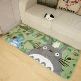 可爱卡通动漫厨房吸水地垫门垫小猫飘窗垫宫崎骏龙猫卧室地毯冲钻