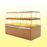木纹面包柜面包蛋糕展示柜台中岛柜台面包货架单层糕点展柜边柜