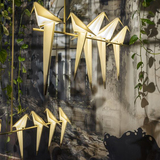 国外设计师设计的有个性创意书房千纸鹤吊灯具