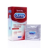 包邮爆款杜蕾斯Durex安全套避孕套至尊超薄装12只成人情趣性用品