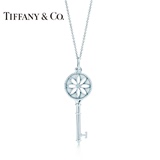 香港代购正品蒂芙尼 Tiffany keys雏菊钥匙项链纯银镶钻毛衣链