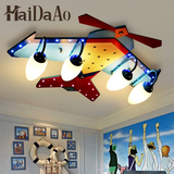 简约创意儿童房吸顶灯男孩卡通女孩卧室幼儿园led小孩房飞机灯具