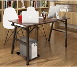 一米120cm书房长款书桌特价孩子学习电脑桌钢木结构宜家简易桌子