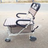 中老年休闲购物收纳座椅可折叠爬楼车载易存放助行拐杖休息多用车