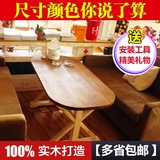 复古实木餐桌做旧 咖啡馆桌椅 奶茶 小吃 酒吧 甜品店 双人咖啡桌