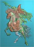 浮雕图 精雕图 灰度图 古代人物类 关公骑马3