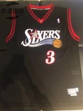 虎扑卖家 NBA 篮球服 费城76人队3号艾弗森球衣 复古黑色 A46381