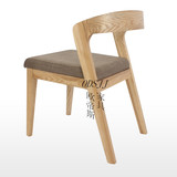 现代中式实木餐椅简约椅餐厅椅子靠背椅凳子木质椅子办公椅书椅