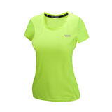 女士大码跑步健身速干上衣夏季宽松透气户外运动反光圆领短袖t恤