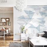 北欧现代抽象几何客厅电视沙发卧室背景墙无缝无纺布壁画墙纸壁纸