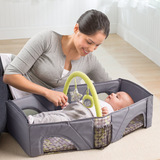 床中床便携式外出婴儿床宝宝分隔床安全折叠小床可爱多功能旅行床