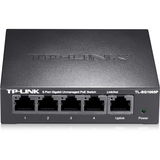 TP-LINK普联  5口全千兆非网管PoE交换机 千兆高速TL-SG1005P