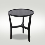 时尚北欧茶几现代实木烤漆茶桌简约圆形边几角几创意个性小圆桌