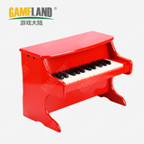 游戏大陆益智早旋律音律25键小钢琴宝宝早教音乐木质儿童乐器玩具