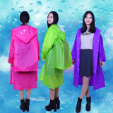 新款EVA磨砂女装男士徒步半透明成人背包款旅游雨衣户外韩版雨披