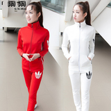 2016韩版春秋新款学生休闲运动服套装女修身显瘦女士卫衣两件套潮