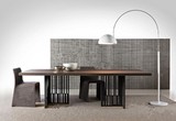 美式复古铁艺实木餐桌椅组合小户型简约长方形桌办公室书桌写字桌