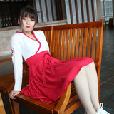 轻汉主义 红缨 汉元素改良汉服 日常古风中国风交领襦裙长裙女装