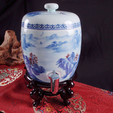 小号陶瓷蓄储水罐/饮水机水桶可以装开水的冷水壶/蓄水缸带水龙头