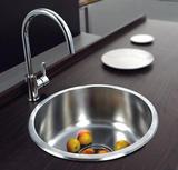 特价 oulin 欧琳水槽 加厚拉丝304不锈钢 OLCT358圆形洗菜盆单槽