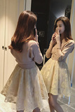 韩版2016春季新款女装小香风欧根纱打底裙针织两件套装连衣裙