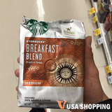 美国直邮 Starbucks星巴克 早餐综合烘焙研磨咖啡粉340g