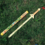 儿童玩具 青龙剑表演演出道具武术竹木剑木制未开刃