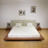 特价1.8米双人实木橡木床 简约现代卧室软靠背床韩式日式榻榻米床