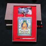 藏传佛教用品 钛钢不锈钢唐卡嘎乌盒 释迦摩尼 嘎乌盒 吊坠大号