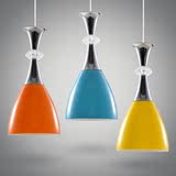现代简约圆形创意led三头吊灯餐厅灯餐吊灯饭厅灯吧台陶瓷灯具