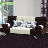 可折叠实木日式小沙发床1.2米成人宜家小户型1.8米布艺可拆洗1米2