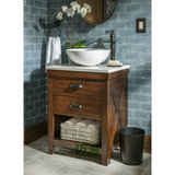 美式乡村橡木台上盆浴室柜大理石台面方形美国简约实木洗手盆
