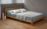 北欧宜家白橡木床实木床现代简约实木家具1.5 1.8米双人床 日式床