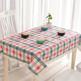 餐桌布布艺长方形茶几桌布蕾丝桌布格子加厚全纯棉麻 圆桌桌台布