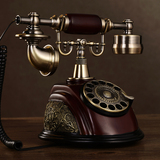 ANSEL时尚创意旋转电话机仿古欧式复古电话机家用座机办公电话机