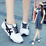 16秋季韩版小白鞋女厚底板鞋运动鞋休闲鞋学生女鞋跑步鞋透气鞋子