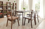 YS纯实木餐桌椅白橡木餐桌1.4米1.6米餐厅家具日式简约时尚家具