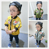 女童秋季新款外套男宝宝3周岁儿童棒球服中小童韩版秋装夹克衫