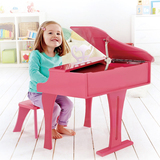 德国hape儿童三角钢琴 木质30键弹奏乐器 婴儿音乐早教启蒙包邮