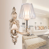 欧式水晶壁灯led美式复古床头灯 现代简约客厅卧室过道楼梯墙壁灯