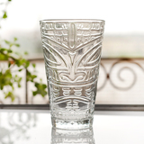 出口玛雅超大玻璃杯水杯啤酒杯创意杯男人杯果汁杯 可乐杯花瓶