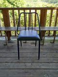 新款美式LOFT铁艺餐椅酒店休闲餐厅椅简约现代软垫金属咖啡厅椅子
