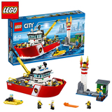 2016新品 乐高LEGO城市系列 60109 消防船 CITY玩具 益智拼插积木