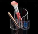 亚克力公主水晶化妆品盒透明工具桌面收纳笔刷首饰口红展示架