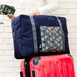 可折叠行李箱旅行包 手提衣服行李包袋女大容量超大 小清新单肩包