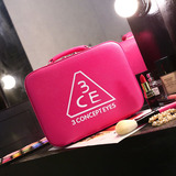 3ce化妆包韩国专业大容量小号化妆箱防水化妆品收纳包手提化妆包