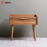 日式全实木单抽 可定制橡木卧室家具现代简约原木色储物柜床头柜