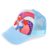 儿童帽子鸭舌帽卡通迪士尼棒球帽男童女纯棉透气网夏款春秋遮阳帽