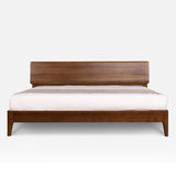 北欧宜家 现代简约风格 2米2.2米大床 双人床 全实木胡桃木床1.8